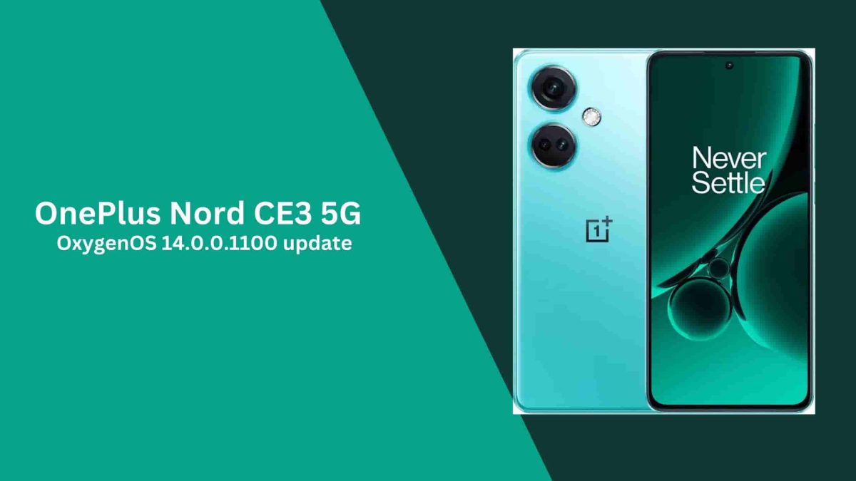 OnePlus Nord CE3 5G users in India gets OxygenOS 14.0.0.1100 update with several Bug Fixes, Check the Changelog inside