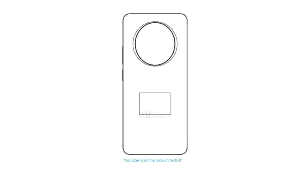 Realme 13+ FCC back design