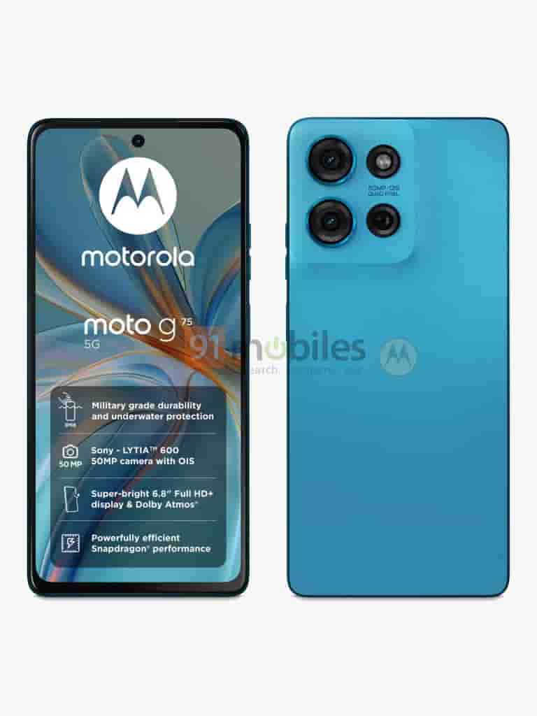 Moto G75 Blue 1