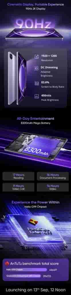 Realme Pad 2 Lite Specs