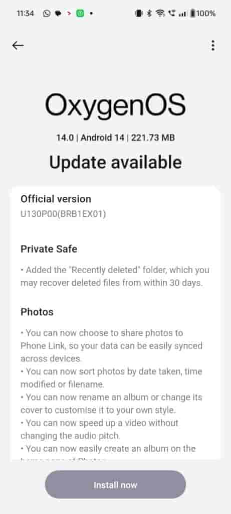 U130P00(BRB1EX01) update for Nord CE 3 Lite 1