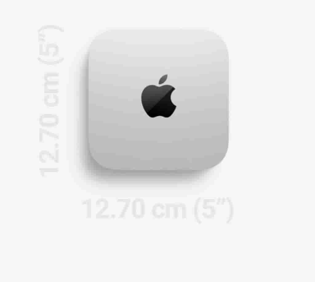 Apple Mac mini M4 and M4 Pro Chip - Size