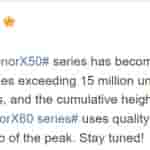 Honor X60 Series - Launch - Weibo Post