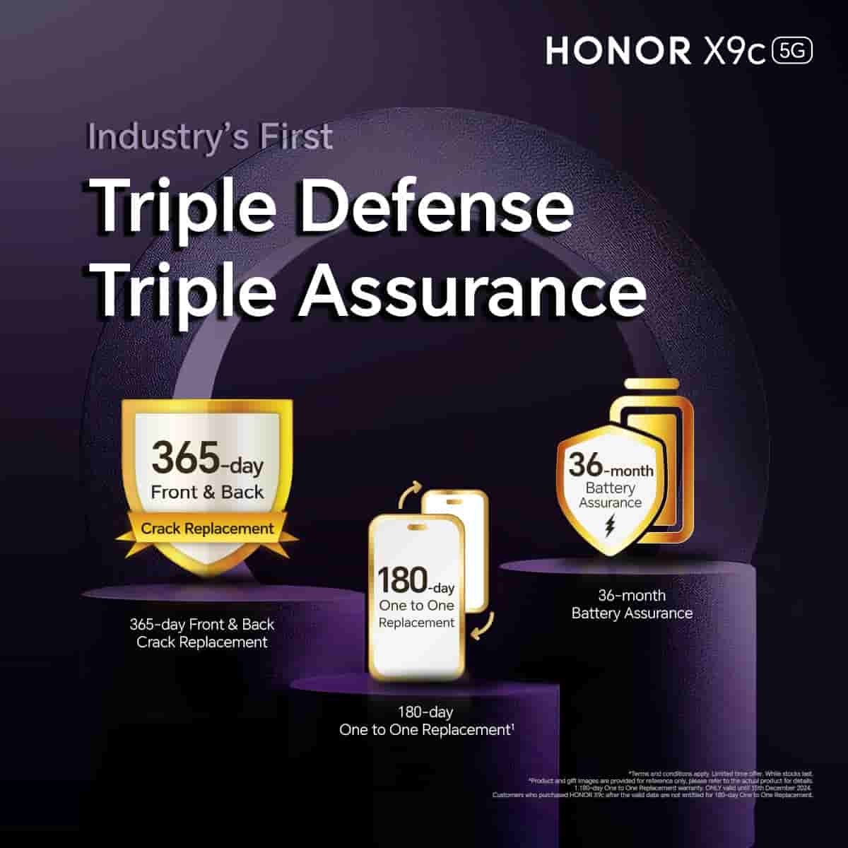 Honor X9c 5G - Triple Assurance Protection Program