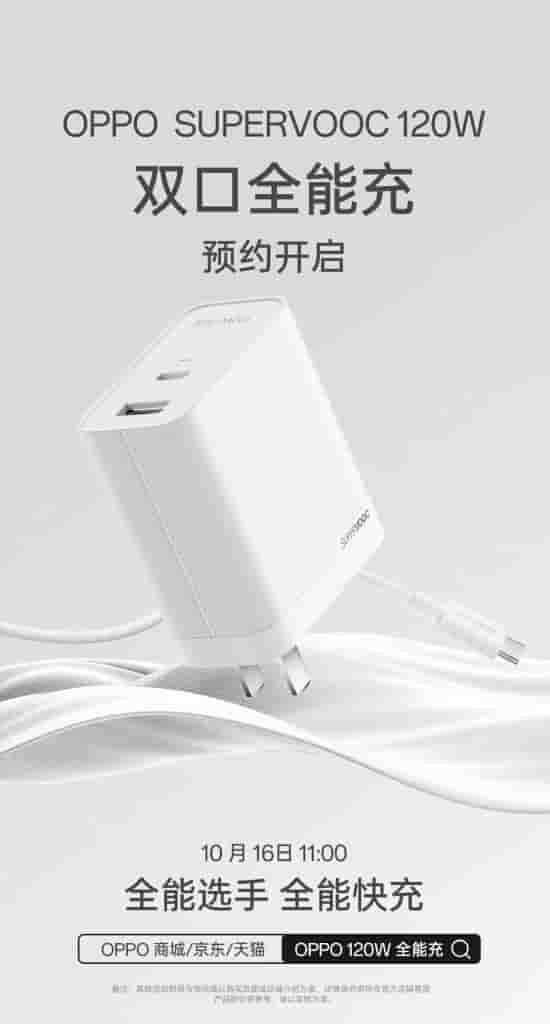 OPPO SUPERVOOC 120W Dual Port Charging Brick