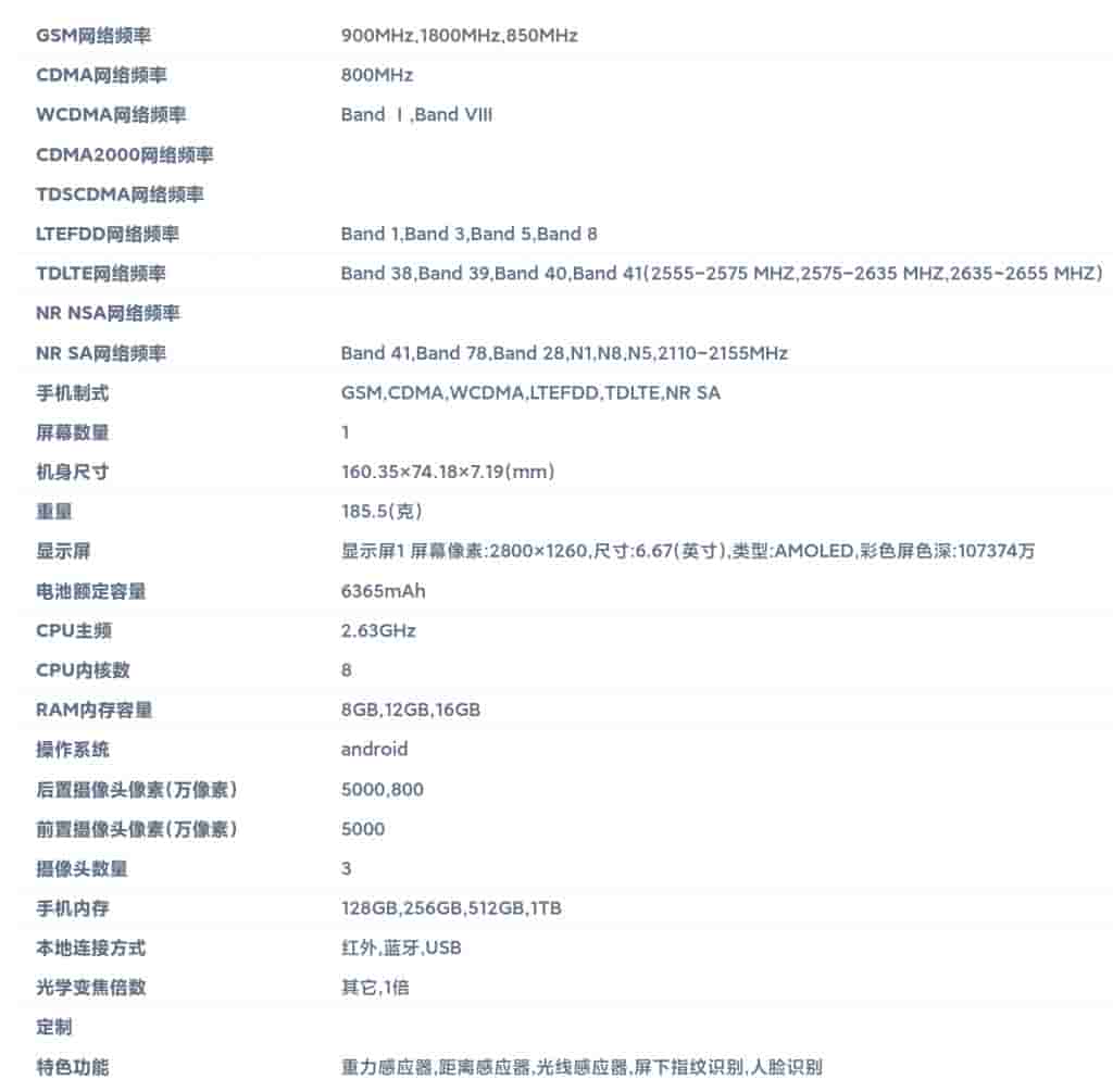 Vivo S20 - TENAA Listing