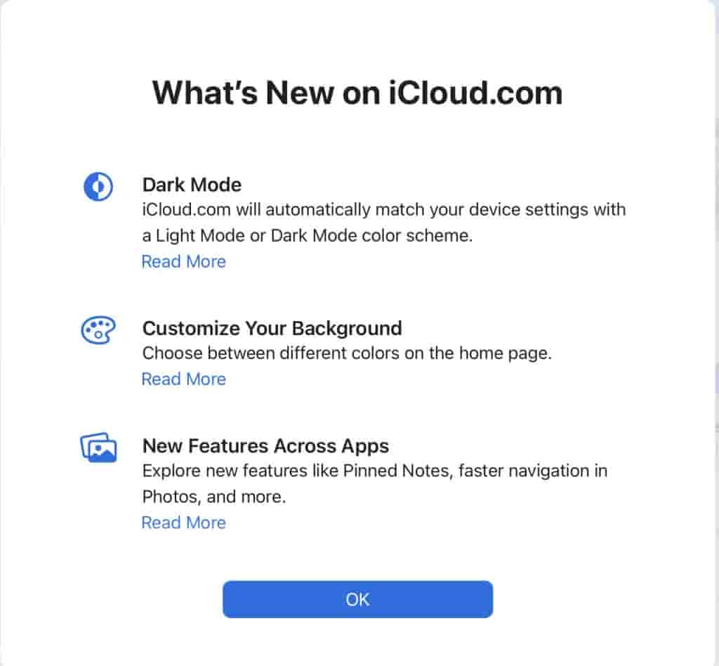 iCloud Web Updated - 1