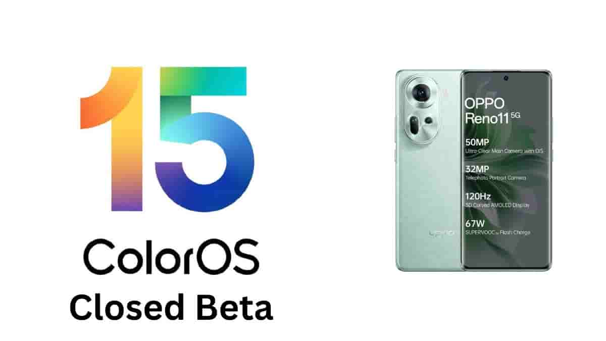 ColorOS 15 Closed Beta Reno 11 5G