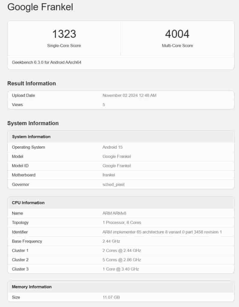 Google Tensor G5 - 1