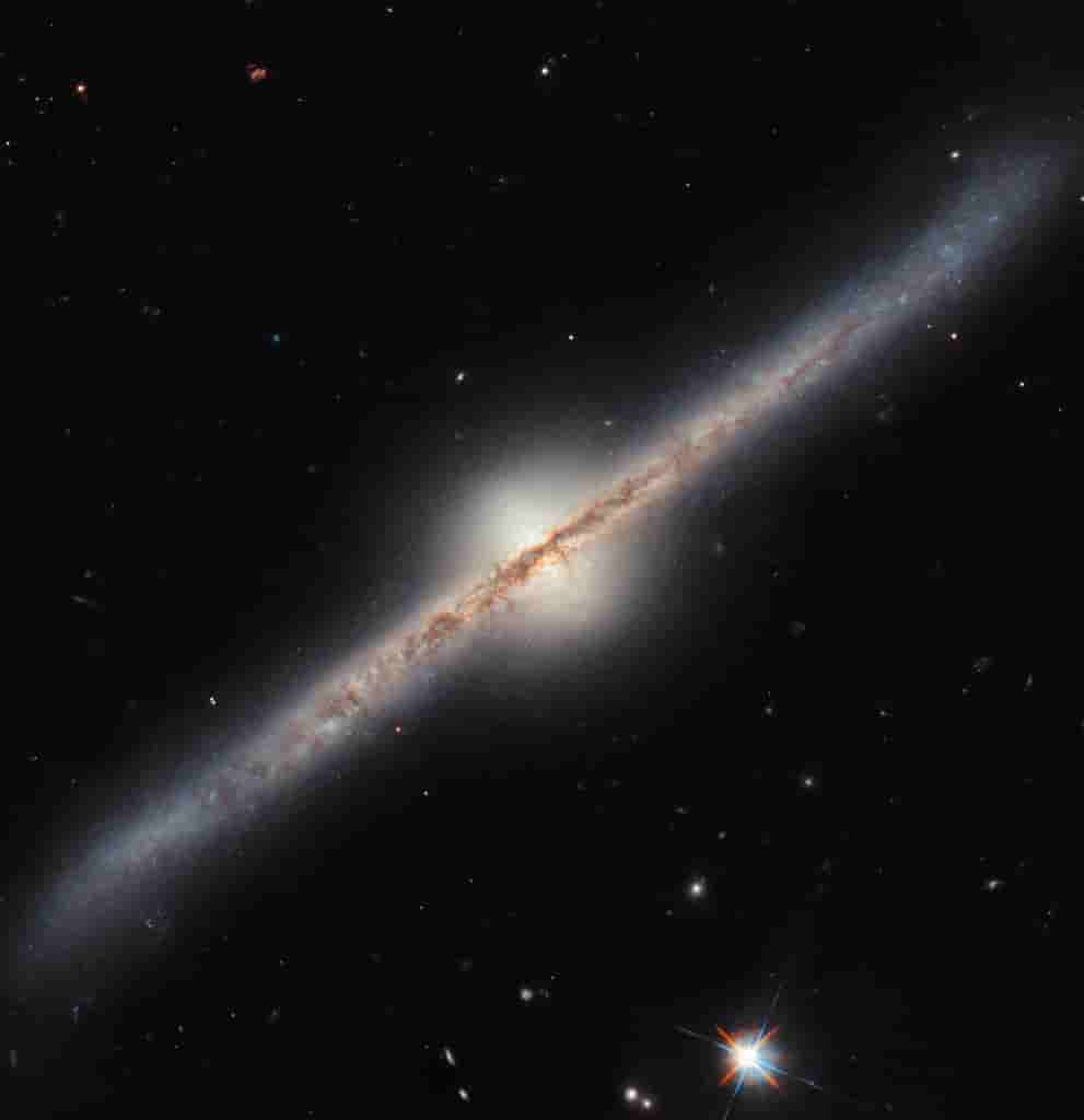 NASA's Hubble Space Telescope Captured Image Reveals a Glimpse of the Spiral Galaxy UGC 10043 - Image