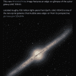 NASA's Hubble Space Telescope Captured Image Reveals a Glimpse of the Spiral Galaxy UGC 10043 - X Post