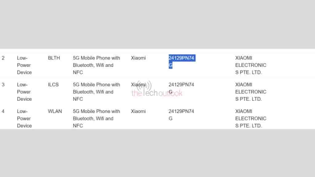 Xiaomi 15 Global Variant - IMDA Certification