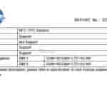 no VONR support and will have NFC Support