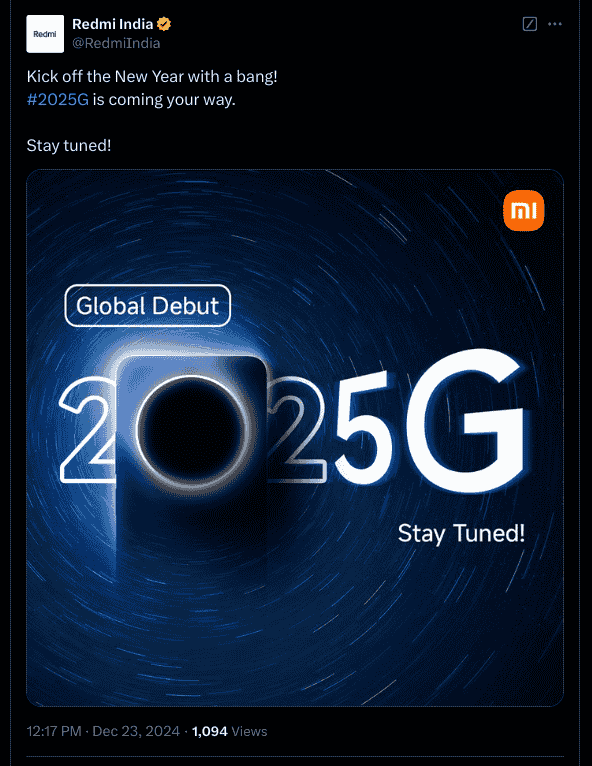 Kick off the New Year with a bang! #2025G is coming your way