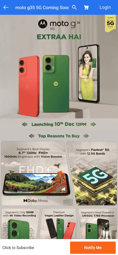 Moto G35 5G Flipkart