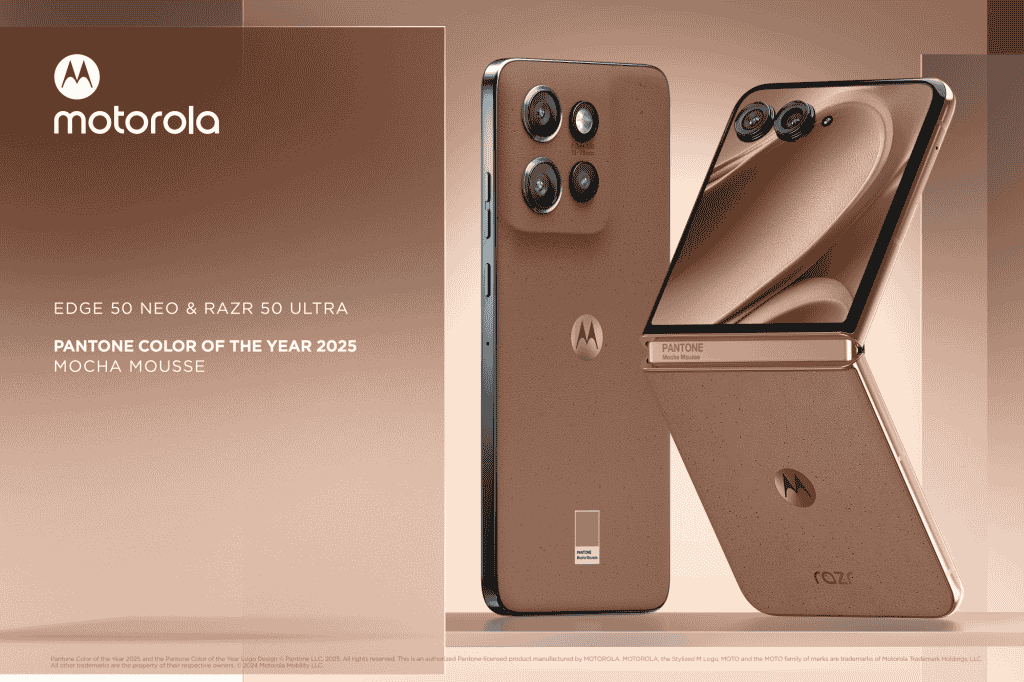 Razr 50 Ultra Pantone COlour Mocha Mouse 2025