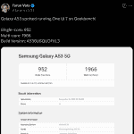 Samsung Galaxy A53 - With Android 15 based One UI 7 - Spotted on Geekbench (1)