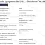 Sony 'YY2986' - Canadian Certification