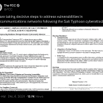 We are taking decisive steps to address vulnerabilities in telecommunications networks following the Salt Typhoon cyberattack