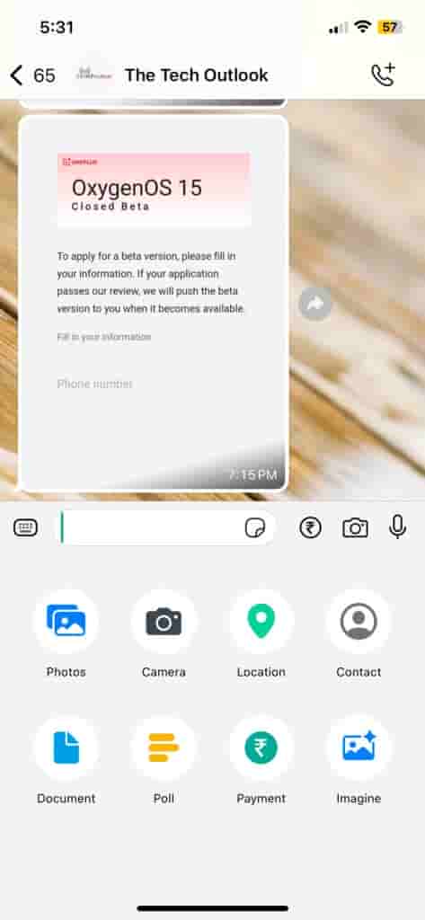 Whatsapp Scann feature
