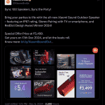 Xiaomi Sound Outdoor Speaker - X Update