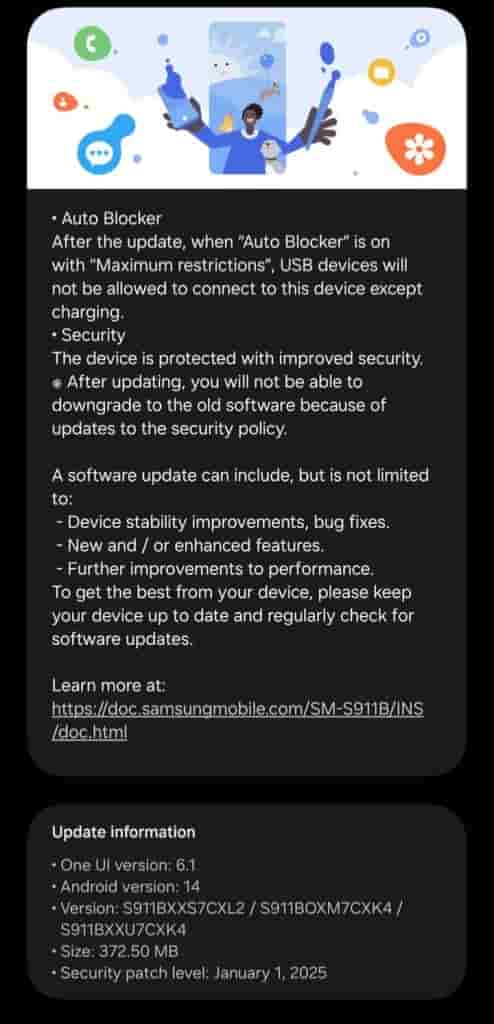 Galaxy S23 January Update