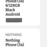 Nothing Phone (3a) - Storage Option and Colors (2)