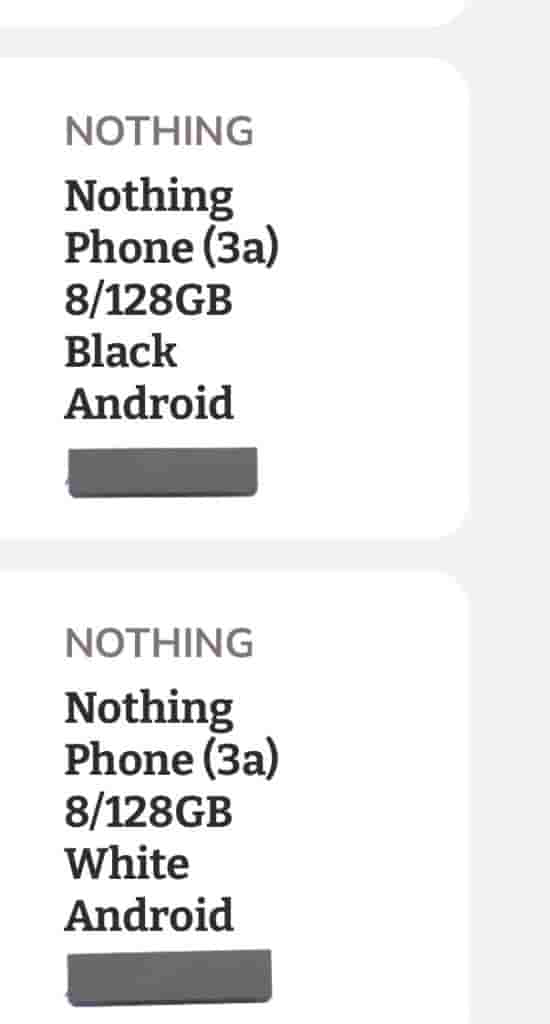 Nothing Phone (3a) - Storage Option and Colors (2)