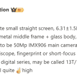 OnePlus 13 mini or OnePlus 13T - Digital Chat Station Weibo Update (1)
