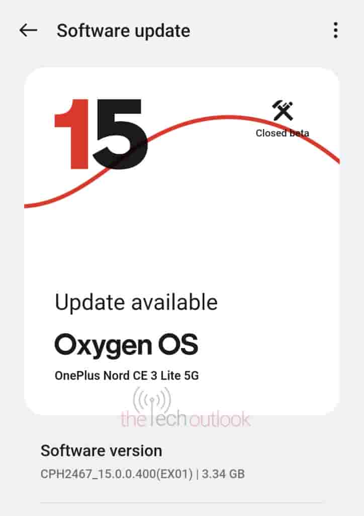 OnePlus Nord CE 3 Lite Closed Beta update (1)