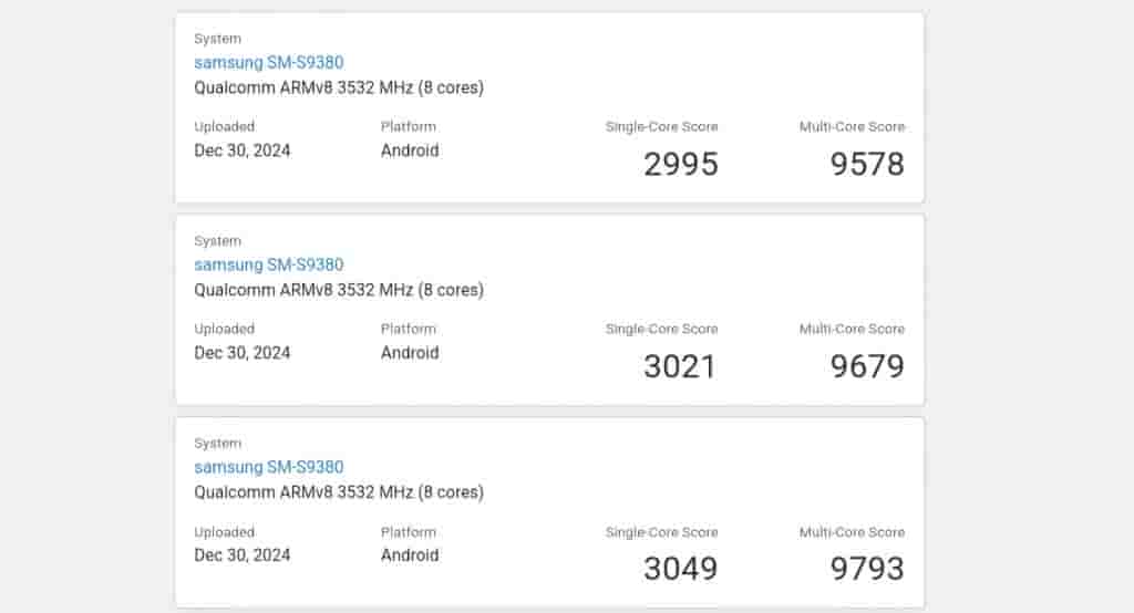 Samsung Galaxy S25 Ultra - Geekbench Listing (1)