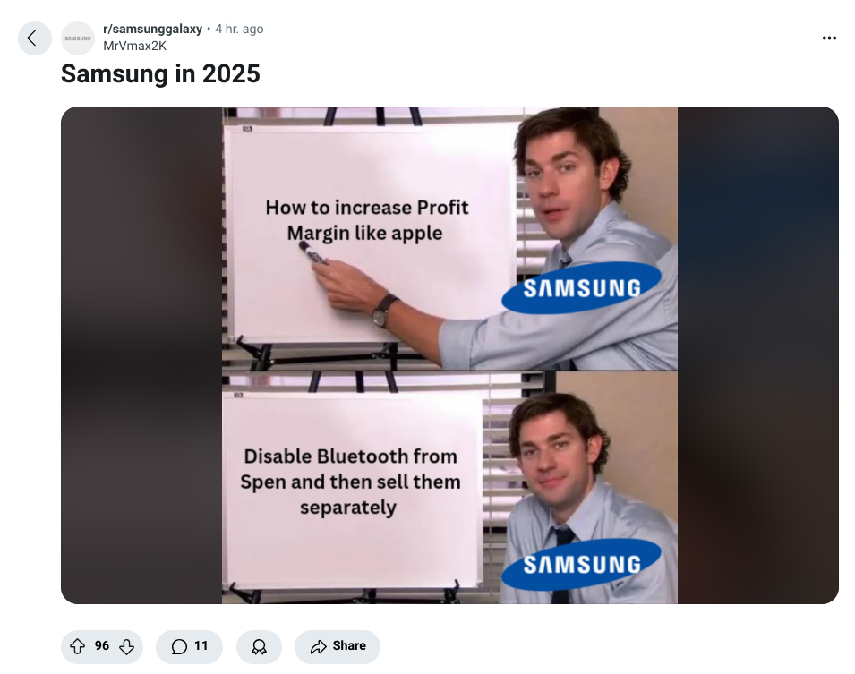 Samsung Plan on Selling Bluetooth-Enabled S-Pen Criticized