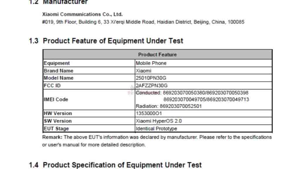 Xiaomi 15 Ultra Global Variant Spotted on FCC will boot from HyperOS 2.0