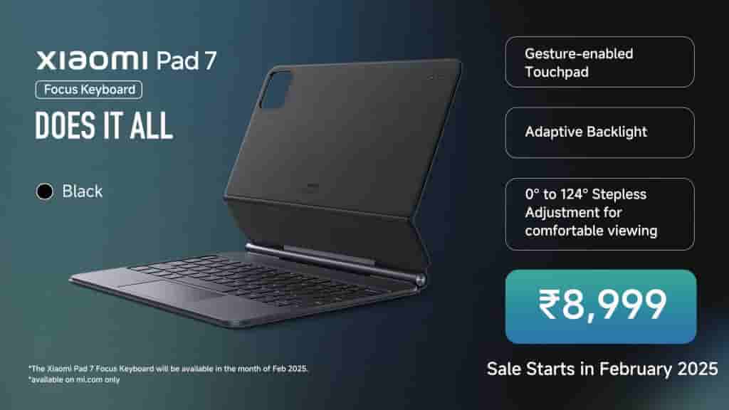 Xiaomi pad 7 Focus Keyboard