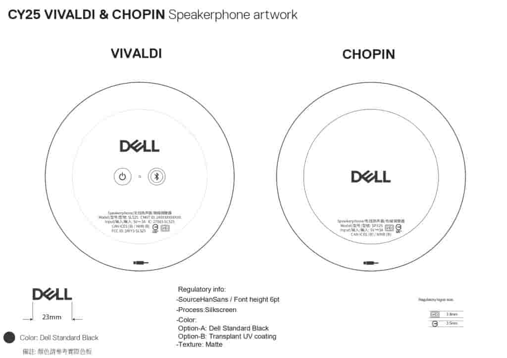Dell 'SL525' Wireless Speaker Schematic and Other Details (1)