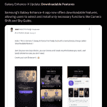 Galaxy Enhance X Update - X Post