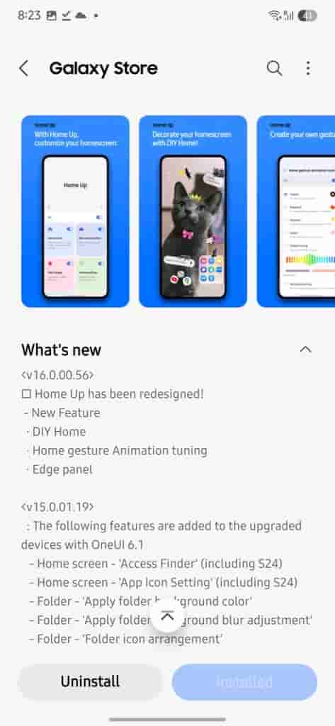 Home Up on Galaxy Store for Galaxy S25 Series (2)