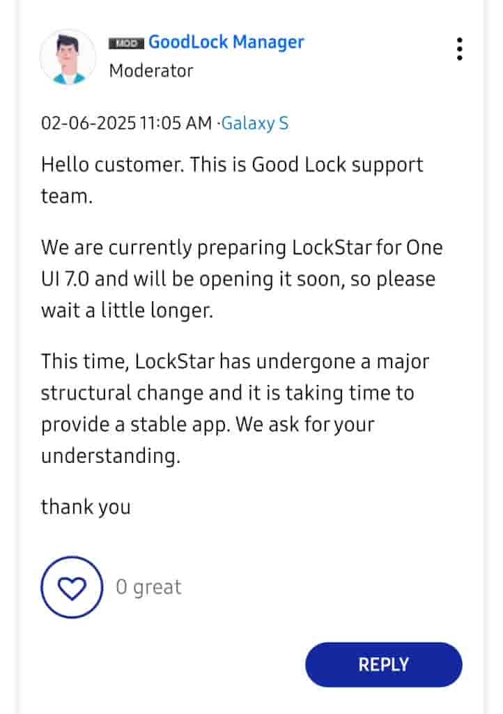 LockStar for Galaxy S25 Series in Preparation - Image
