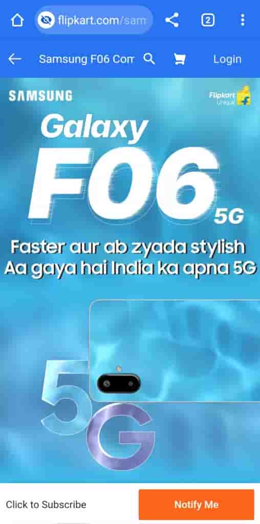 Samsung Galaxy F06 5G - India Launch Confirmed - Flipkart Listing (1)