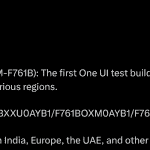 Samsung Galaxy Z Flip FE (SM-F761B) First One UI Test Build Spotted on Server of Various Regions - X Update