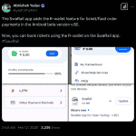 SwaRail App 'R-Wallet' Feature Added for Ticket or Food Order Payments in Android Beta v.85 - X Update