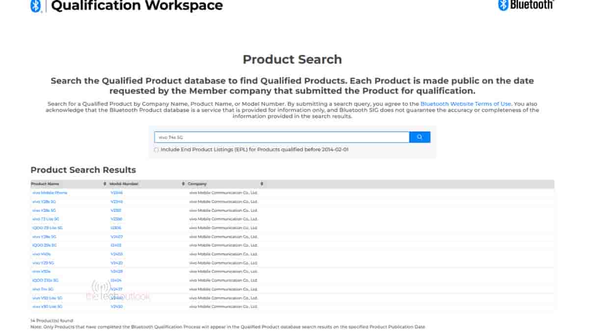 Vivo T4x 5G spotted on Bluetooth SIG
