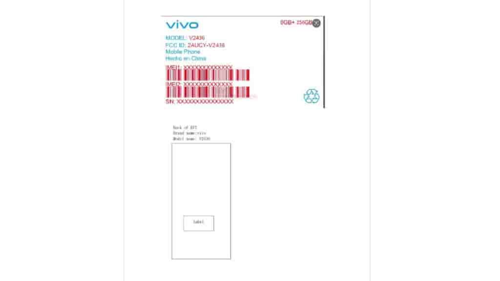 Vivo 'V2436' - FCC Certification (4)