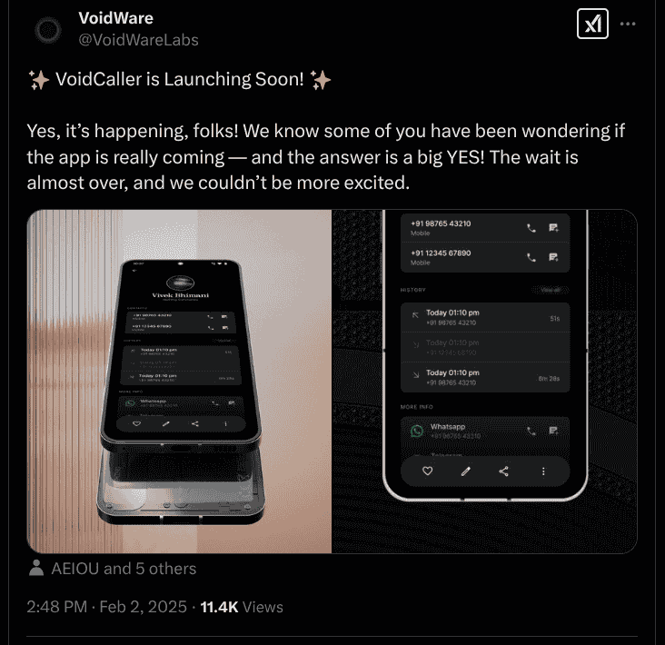 VoidCaller - X Update
