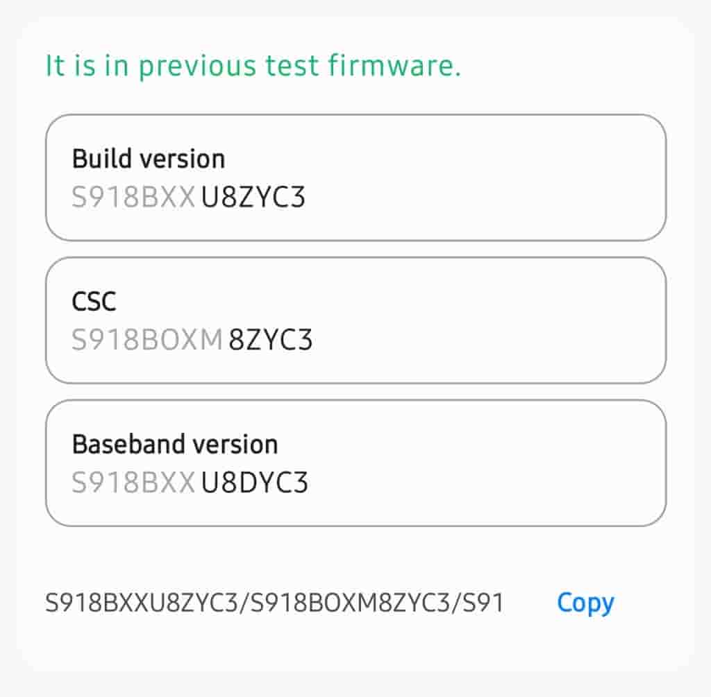 Galaxy S23 Series - New One UI 7 Beta Build Updated on Test Server - Image
