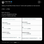 Galaxy Z Fold 6 and Galaxy Z Flip 6 - One UI 7 Beta Build Updated