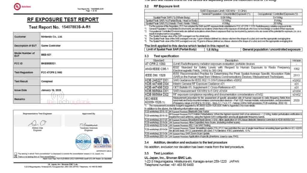 Game Controller for Nintendo Switch 2 - FCC Listing (1)