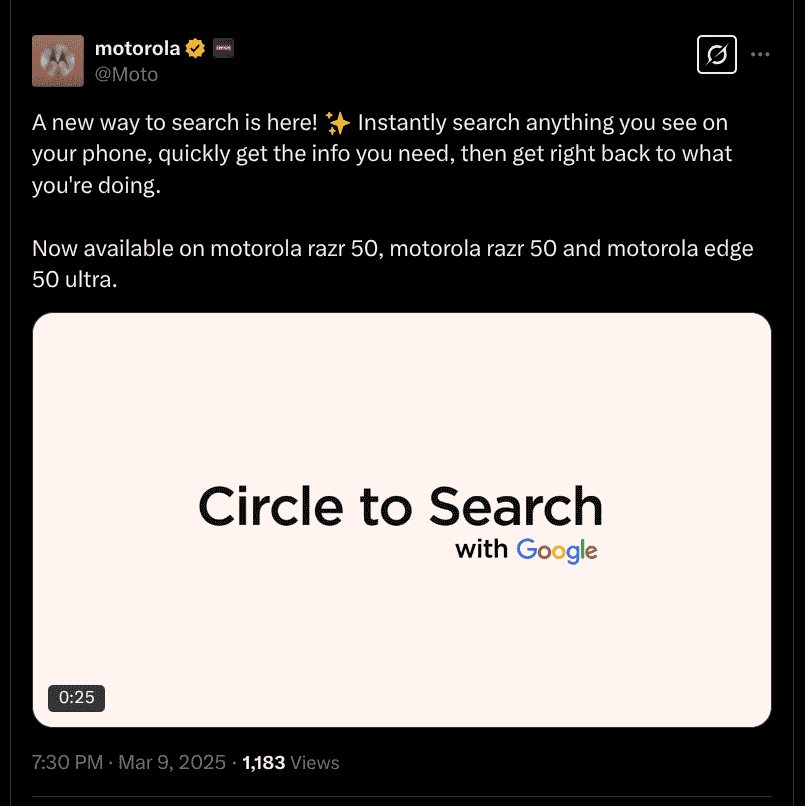 Motorola - Circle to Search