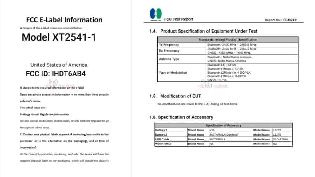 Motorola Watch Spotted on FCC