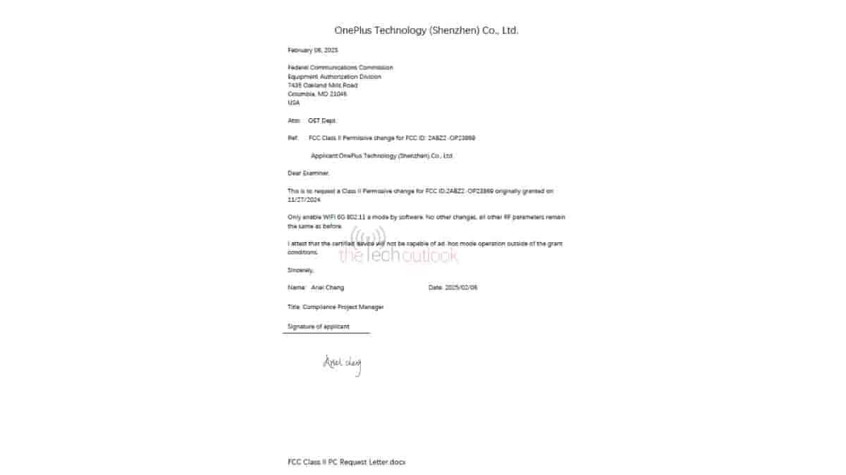 OnePlus may soon activate a new wireless band via an update for the OnePlus 13R smartphone as per FCC